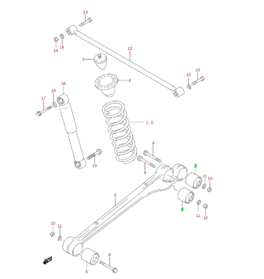 Buje Brazo Suspension Lado Transmision